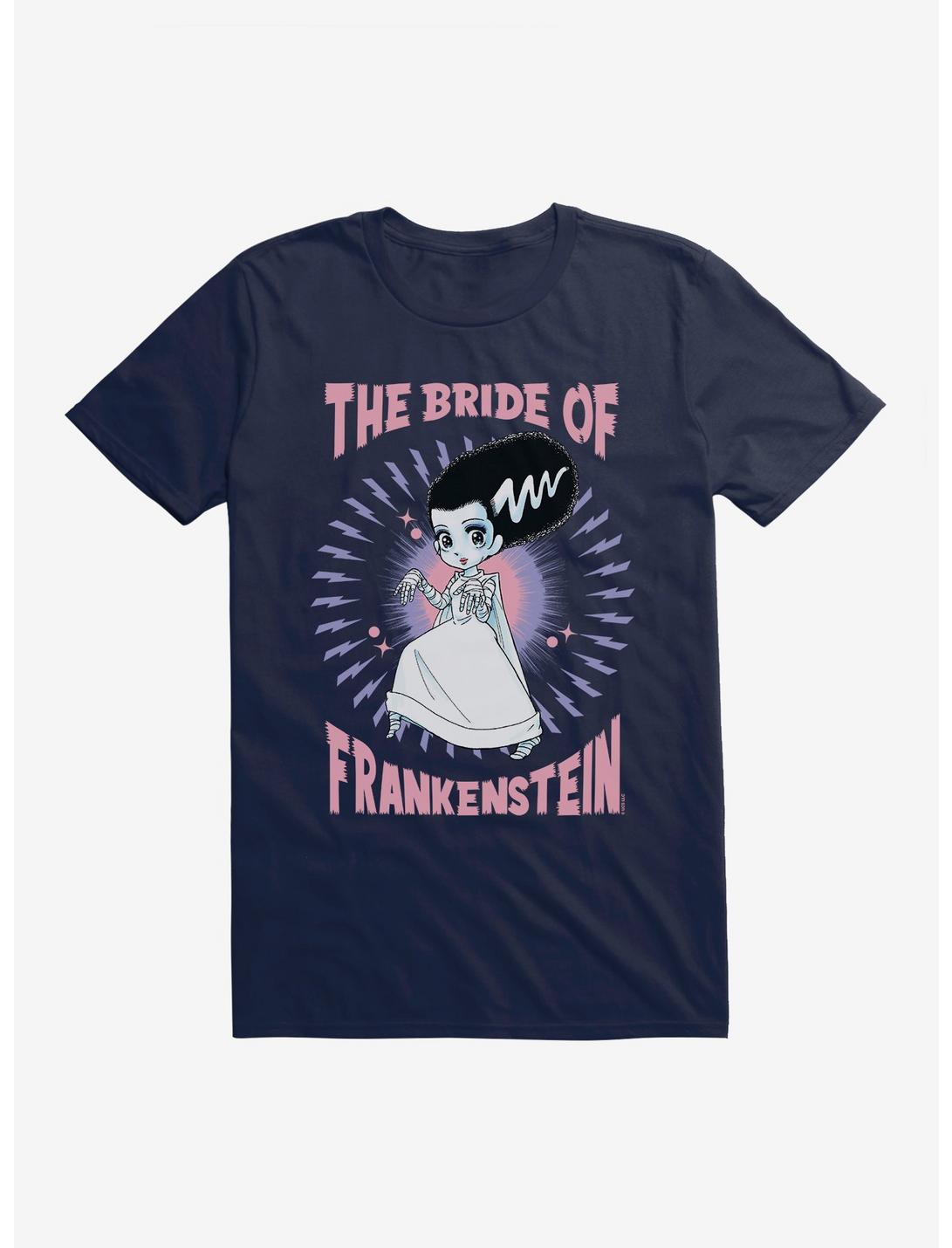 Universal Anime Monsters Bride Of Frankenstein T-Shirt, MIDNIGHT NAVY, hi-res