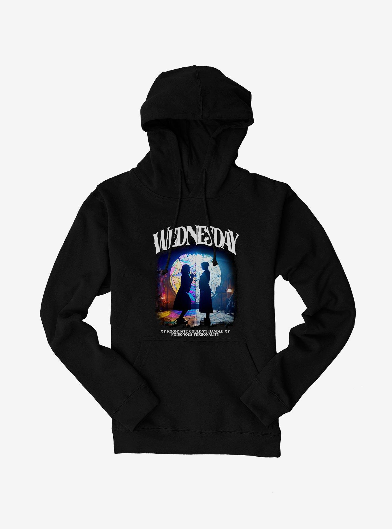 Wednesday Roommate Enid Hoodie, BLACK, hi-res