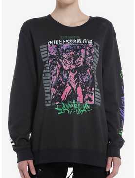 Neon Genesis Evangelion Eva-01 Girls Oversized Sweatshirt, , hi-res