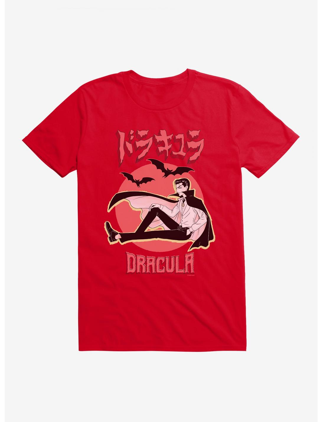Universal Anime Monsters Dracula Portrait T-Shirt, RED, hi-res