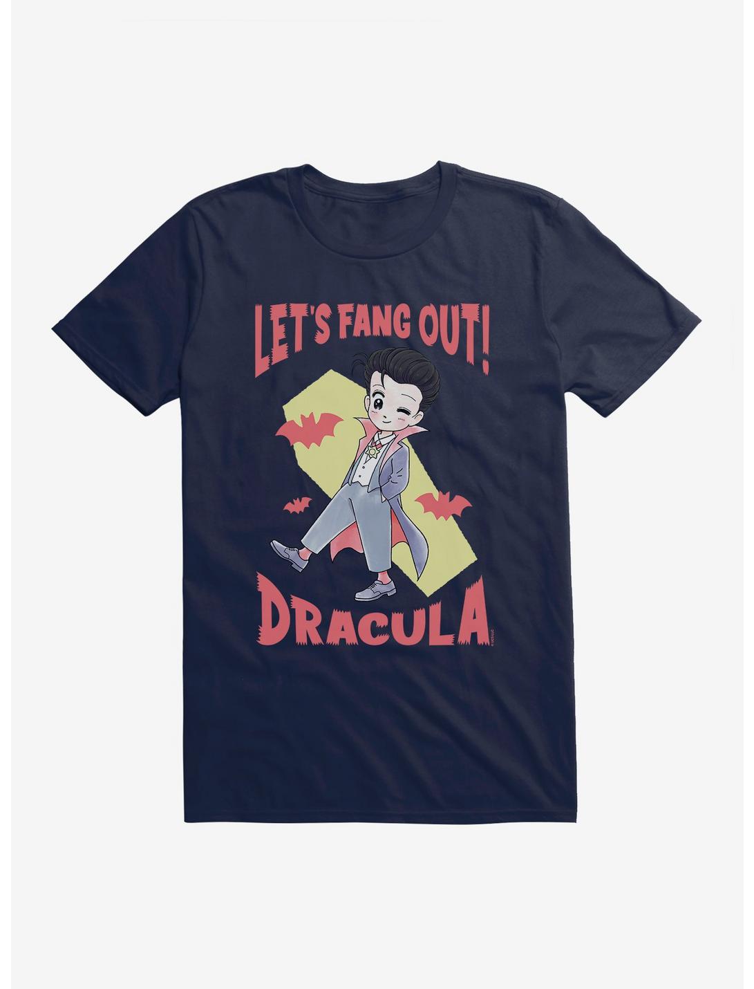 Universal Anime Monsters Fang Out Dracula T-Shirt, MIDNIGHT NAVY, hi-res