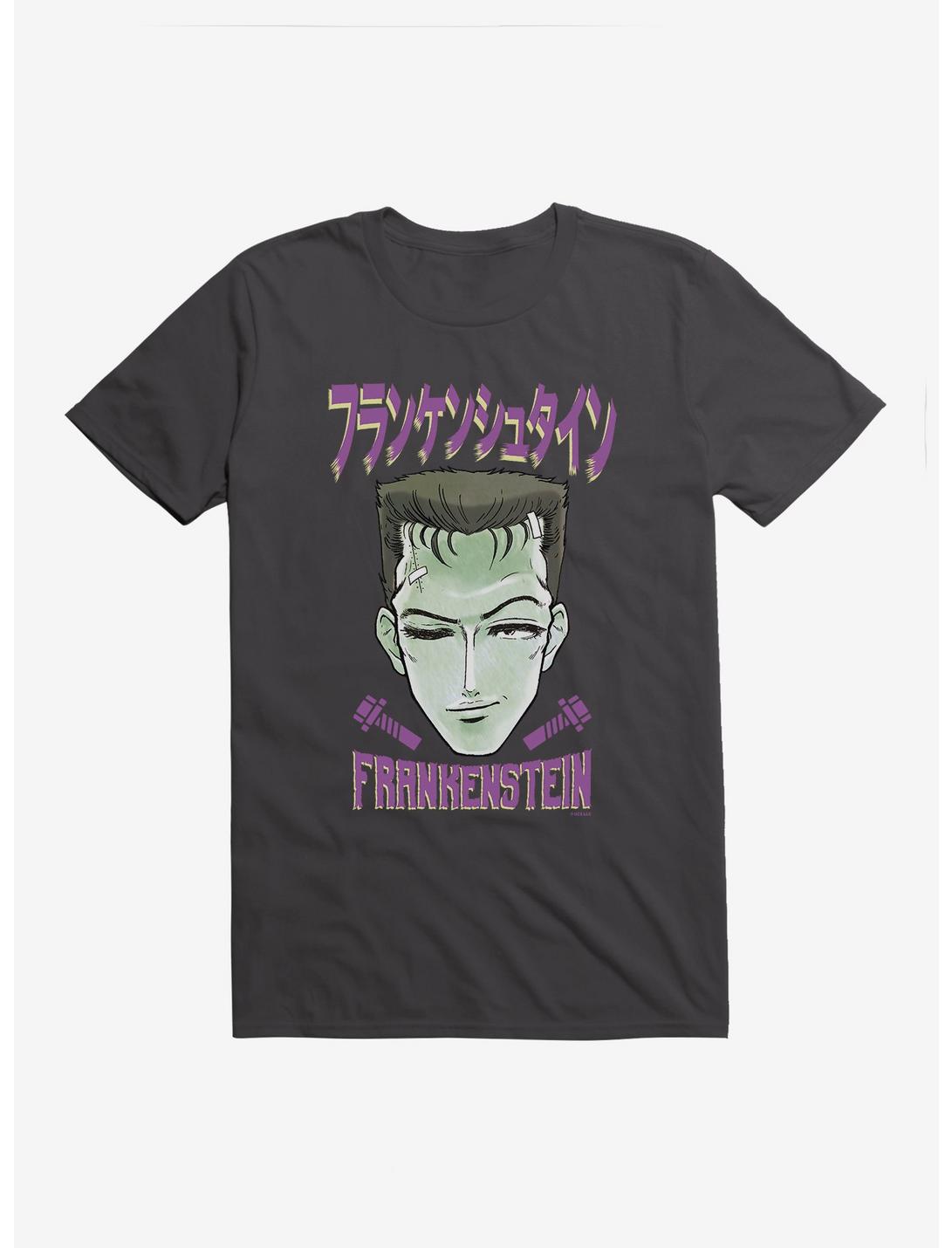 Universal Anime Monsters Frankenstein Portrait T-Shirt, DARK GREY, hi-res