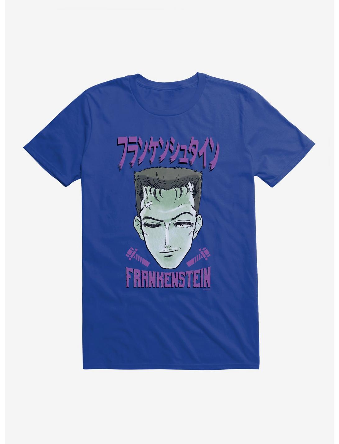 Universal Anime Monsters Frankenstein Portrait T-Shirt, ROYAL BLUE, hi-res