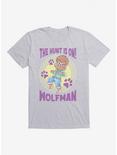 Universal Anime Monsters Hunt Is On Wolfman T-Shirt, HEATHER GREY, hi-res