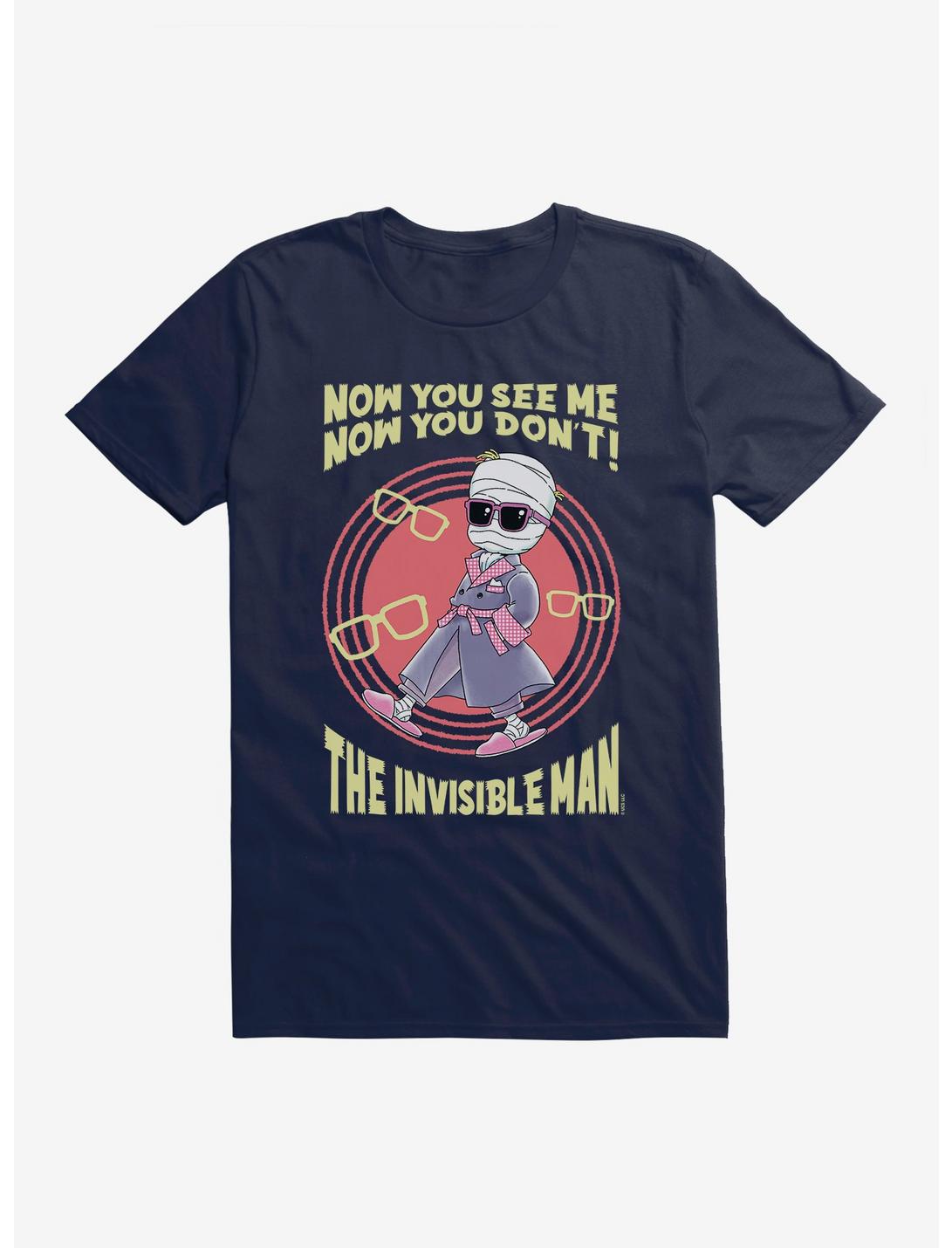 Universal Anime Monsters Invisible Man T-Shirt, MIDNIGHT NAVY, hi-res