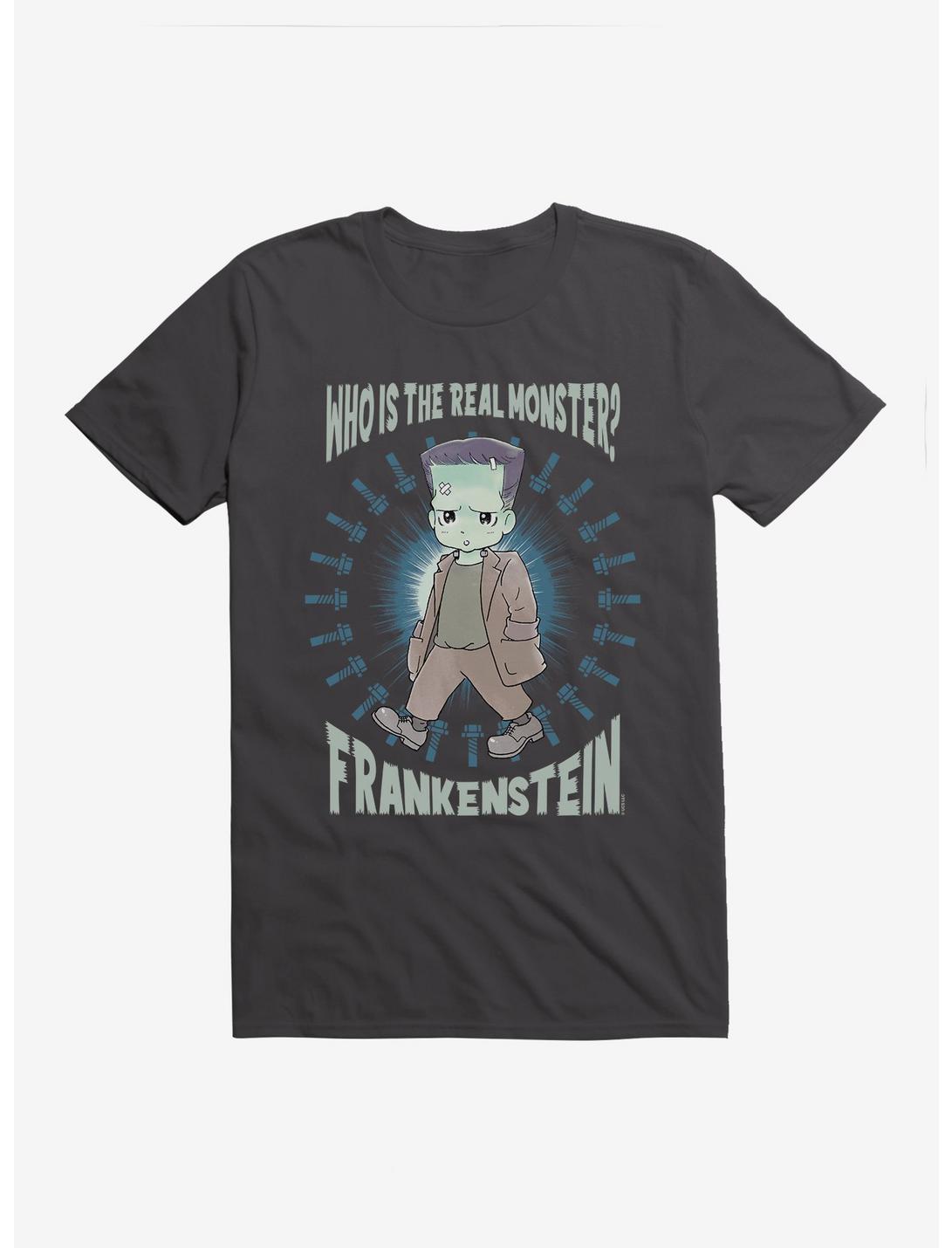 Universal Anime Monsters Real Monster Frankenstein T-Shirt, DARK GREY, hi-res