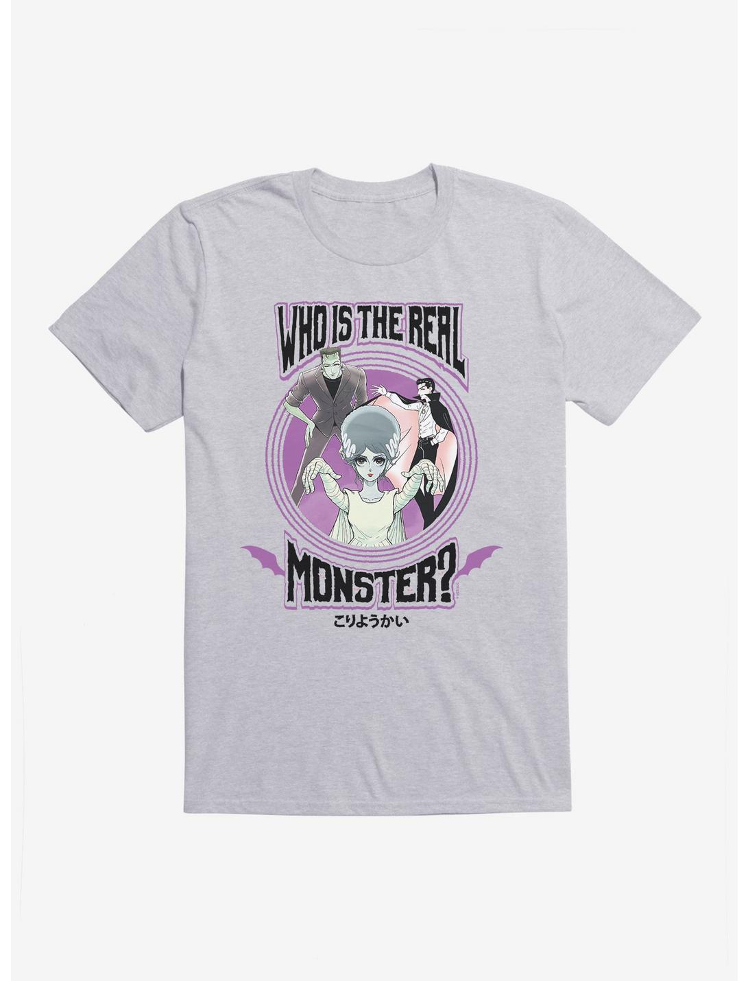 Universal Anime Monsters Real Monster Trio T-Shirt, HEATHER GREY, hi-res