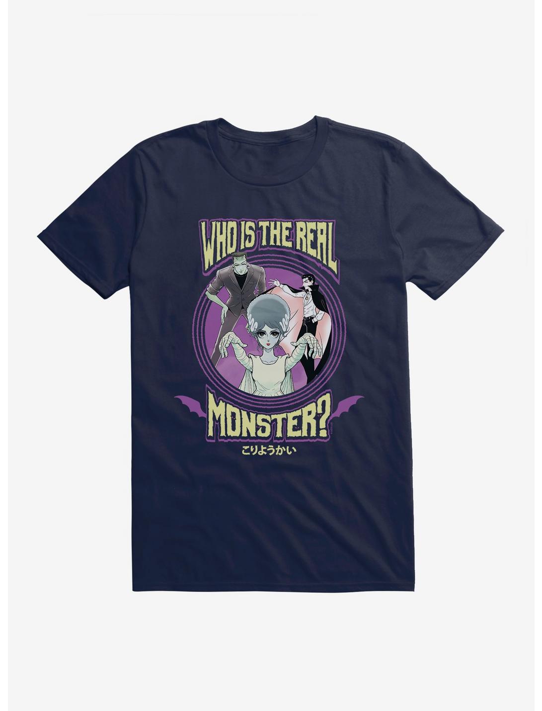 Universal Anime Monsters Real Monster Trio T-Shirt, MIDNIGHT NAVY, hi-res