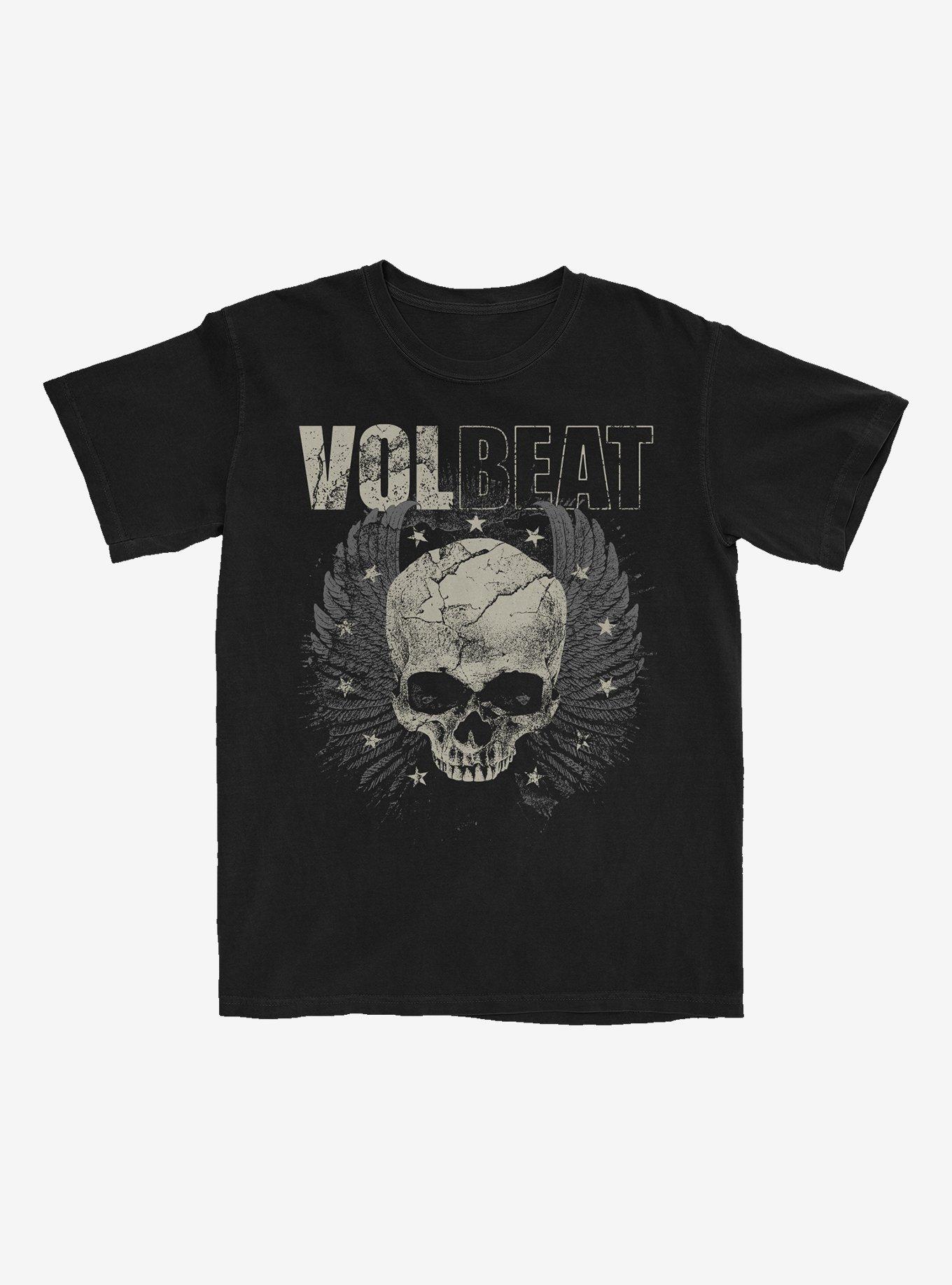 Volbeat Winged Skull T-Shirt, BLACK, hi-res