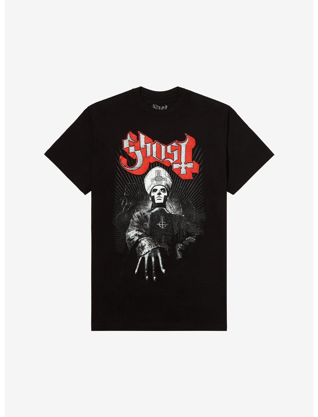Ghost Papa Emeritus Hand T-Shirt, BLACK, hi-res