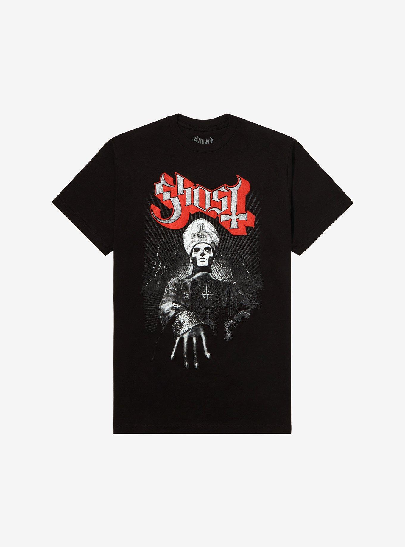 Ghost Papa Emeritus Hand T-Shirt, BLACK, hi-res