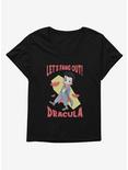 Universal Anime Monsters Fang Out Dracula Womens T-Shirt Plus Size, BLACK, hi-res