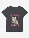 Universal Anime Monsters Fang Out Dracula Womens T-Shirt Plus Size, CHARCOAL HEATHER, hi-res