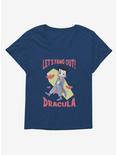 Universal Anime Monsters Fang Out Dracula Womens T-Shirt Plus Size, ATHLETIC NAVY, hi-res