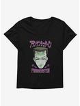 Universal Anime Monsters Frankenstein Portrait Womens T-Shirt Plus Size, BLACK, hi-res