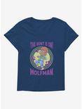 Universal Anime Monsters Hunt Is On Wolfman Womens T-Shirt Plus Size, ATHLETIC NAVY, hi-res