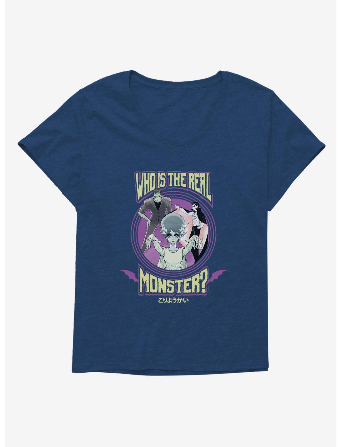 Universal Anime Monsters Real Monster Trio Womens T-Shirt Plus Size, ATHLETIC NAVY, hi-res