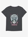 Universal Anime Monsters The Bride Of Frankenstein Portrait Womens T-Shirt Plus Size, CHARCOAL HEATHER, hi-res