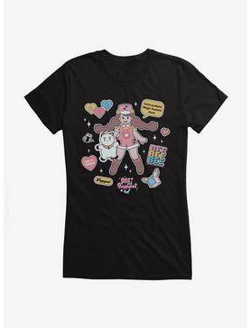 Plus Size Bee And Puppycat Sticker Icons Girls T-Shirt, , hi-res