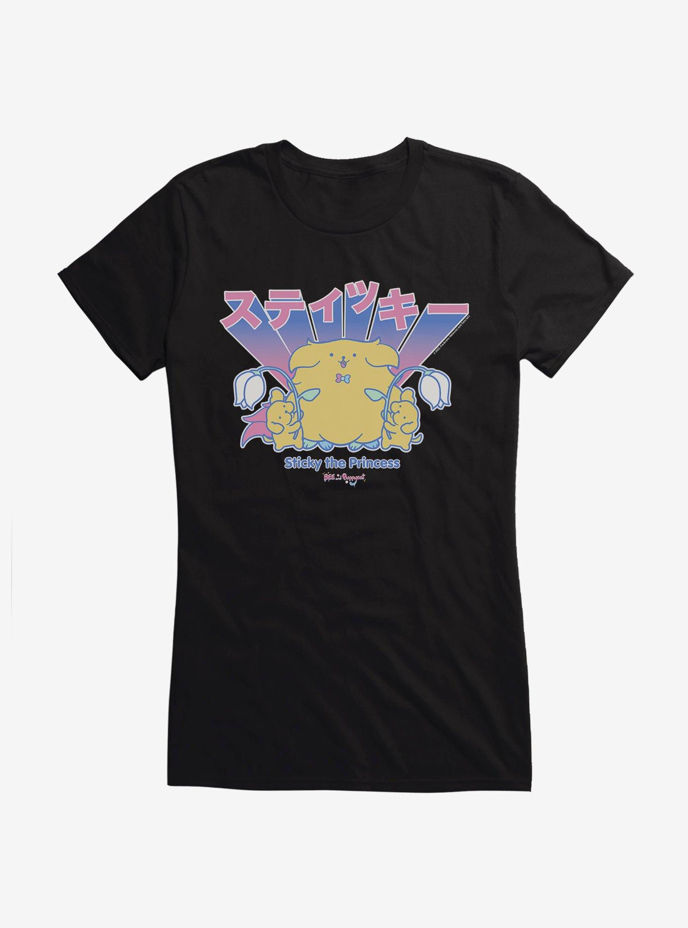 Bee And Puppycat Sticky The Princess Girls T-Shirt, BLACK, hi-res