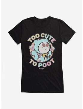 Plus Size Bee And Puppycat Too Cute To Poot Girls T-Shirt, , hi-res