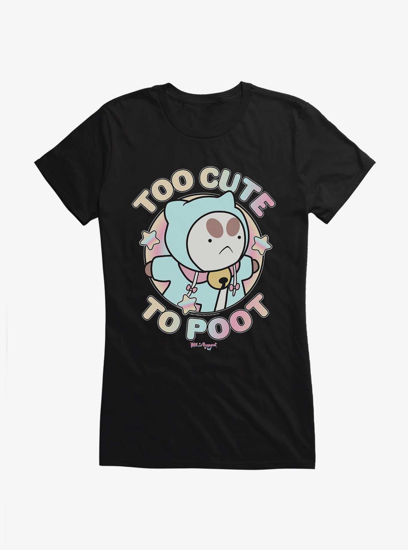 Bee And Puppycat Too Cute To Poot Girls T-Shirt, , hi-res