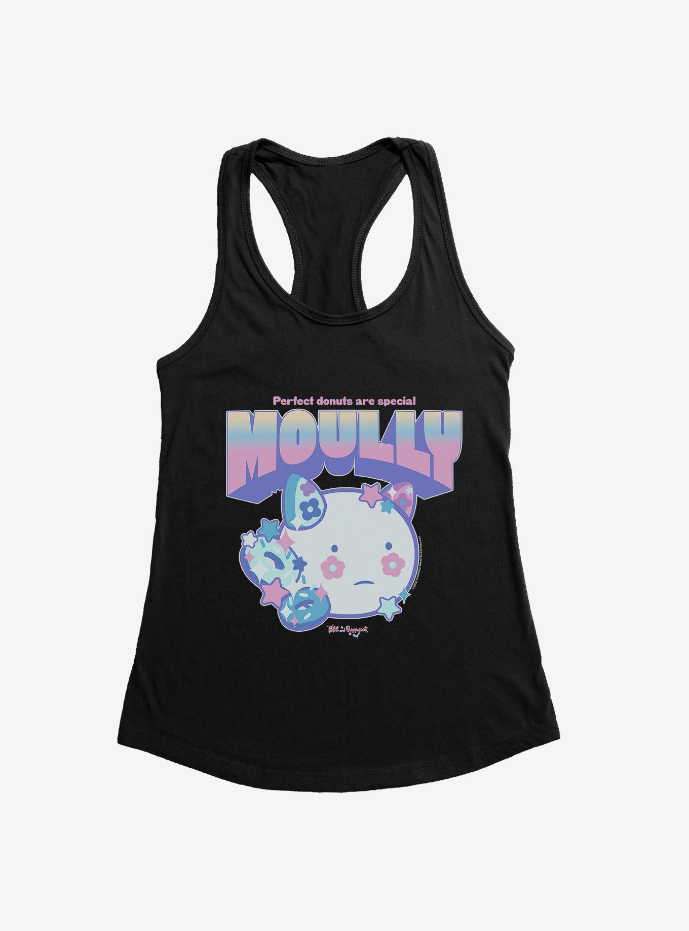 Bee And Puppycat Moully Perfect Donuts Girls Tank, BLACK, hi-res