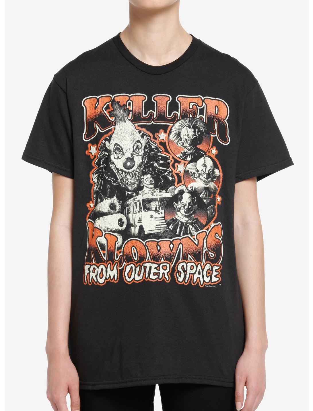 Killer Klowns From Outer Space Collage Boyfriend Fit Girls T-Shirt, MULTI, hi-res