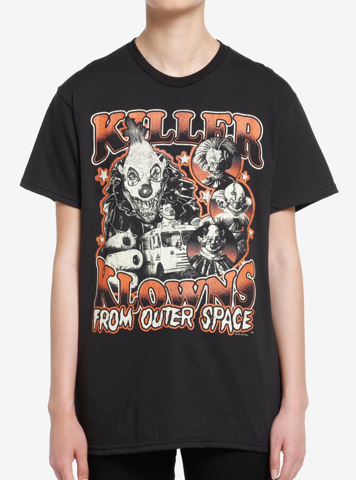 Killer Klowns From Outer Space Collage Boyfriend Fit Girls T-Shirt, MULTI, hi-res