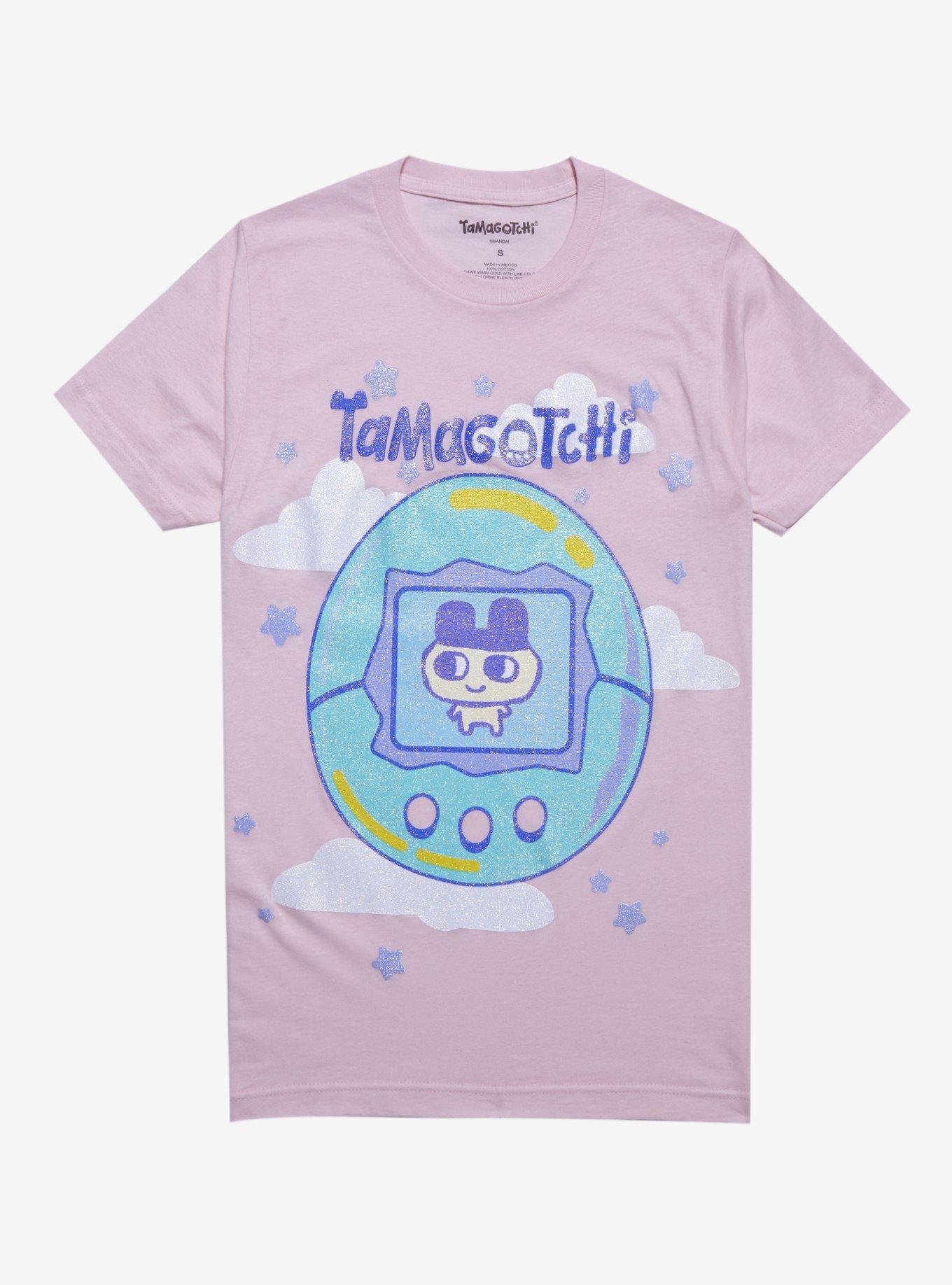 Tamagotchi Glitter Boyfriend Fit Girls T-Shirt, MULTI, hi-res