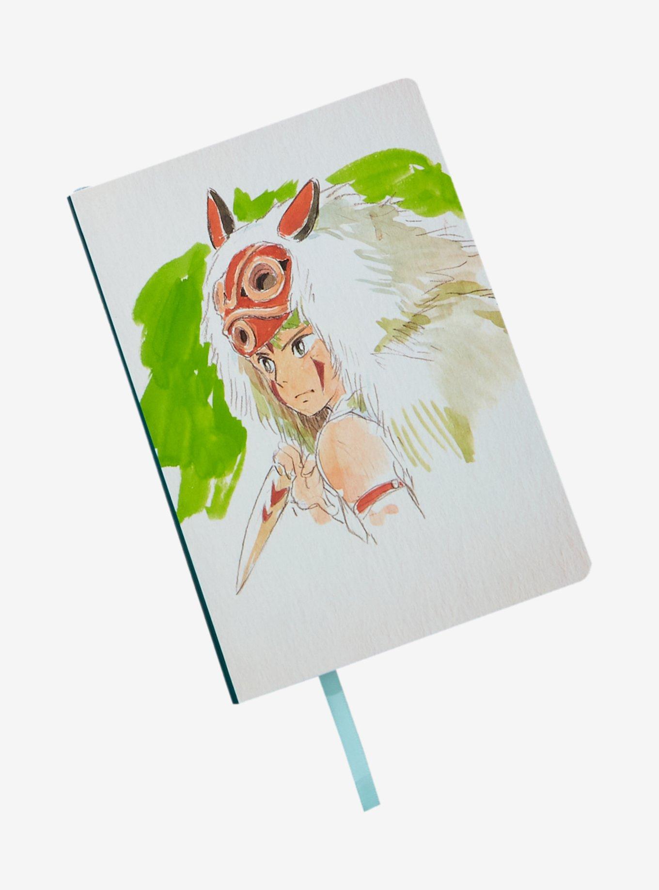 Studio Ghibli Princess Mononoke Watercolor Portrait Journal, , hi-res
