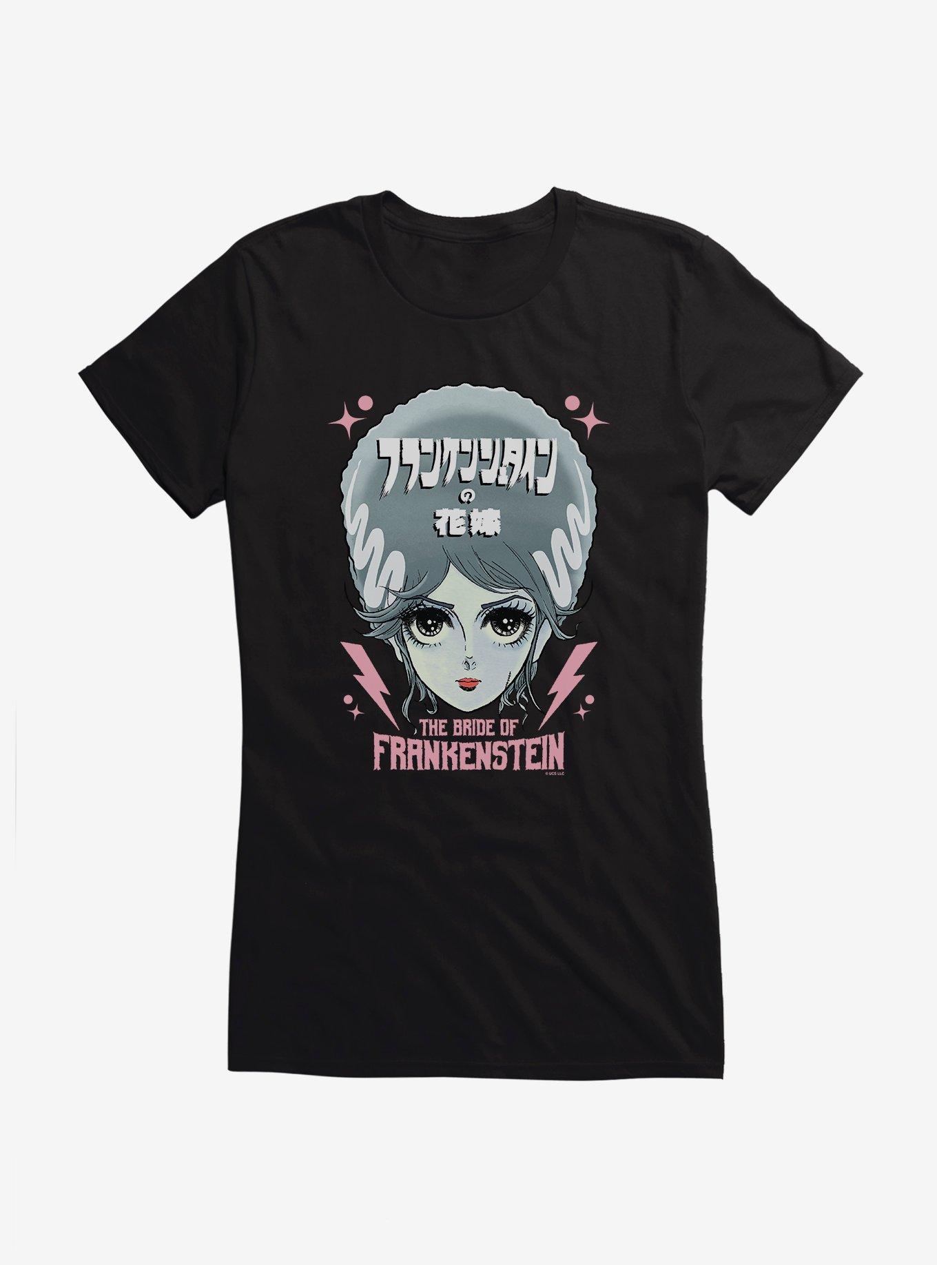 Universal Anime Monsters The Bride Of Frankenstein Portrait Girls T-Shirt, , hi-res