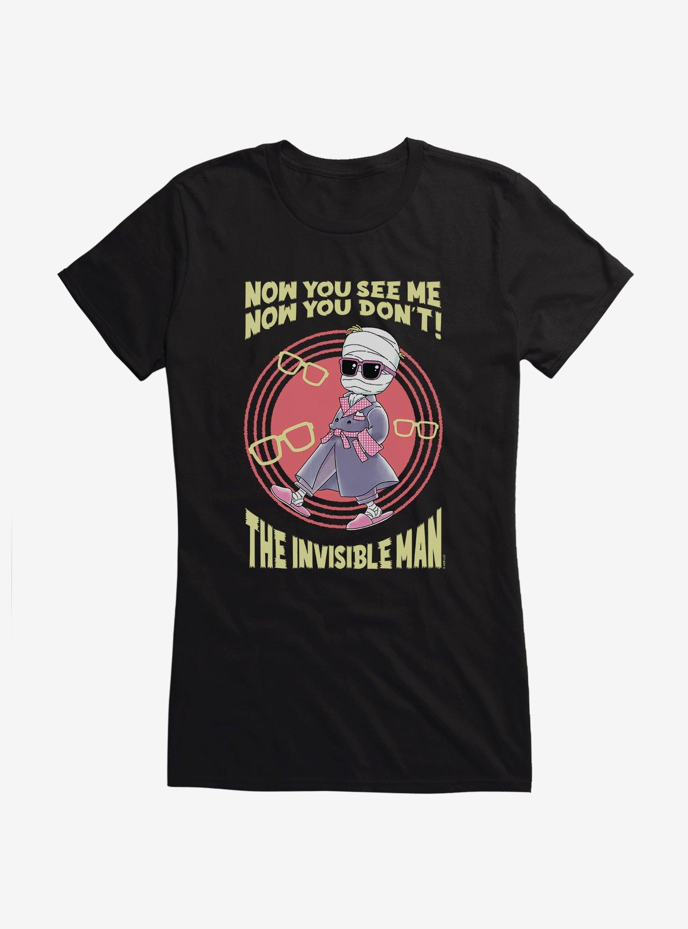 THRDLESS Universal Anime Monsters Invisible Man Girls T-Shirt