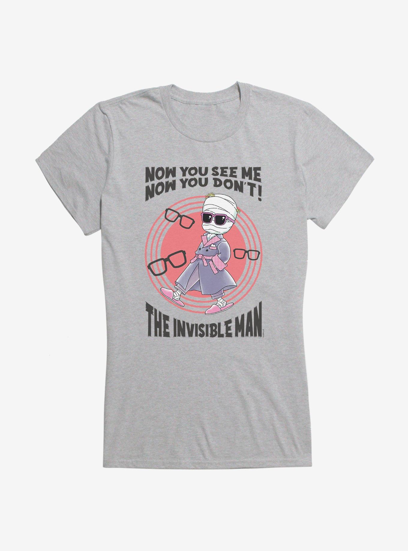 Universal Anime Monsters Invisible Man Girls T-Shirt, SPORT GRAY, hi-res