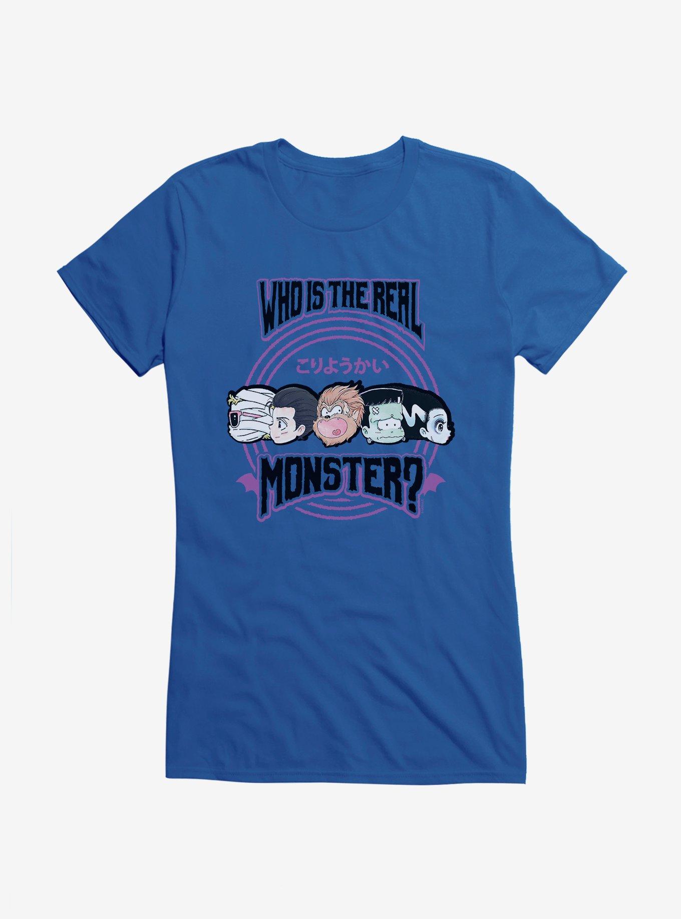 Universal Anime Monsters The Real Monster Lineup Girls T-Shirt, ROYAL, hi-res