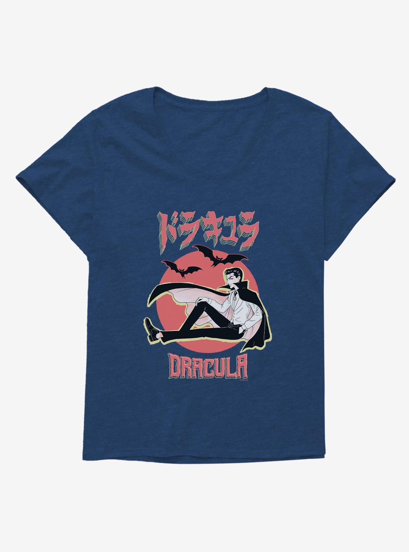 Universal Anime Monsters Dracula Portrait Girls T-Shirt Plus Size, , hi-res