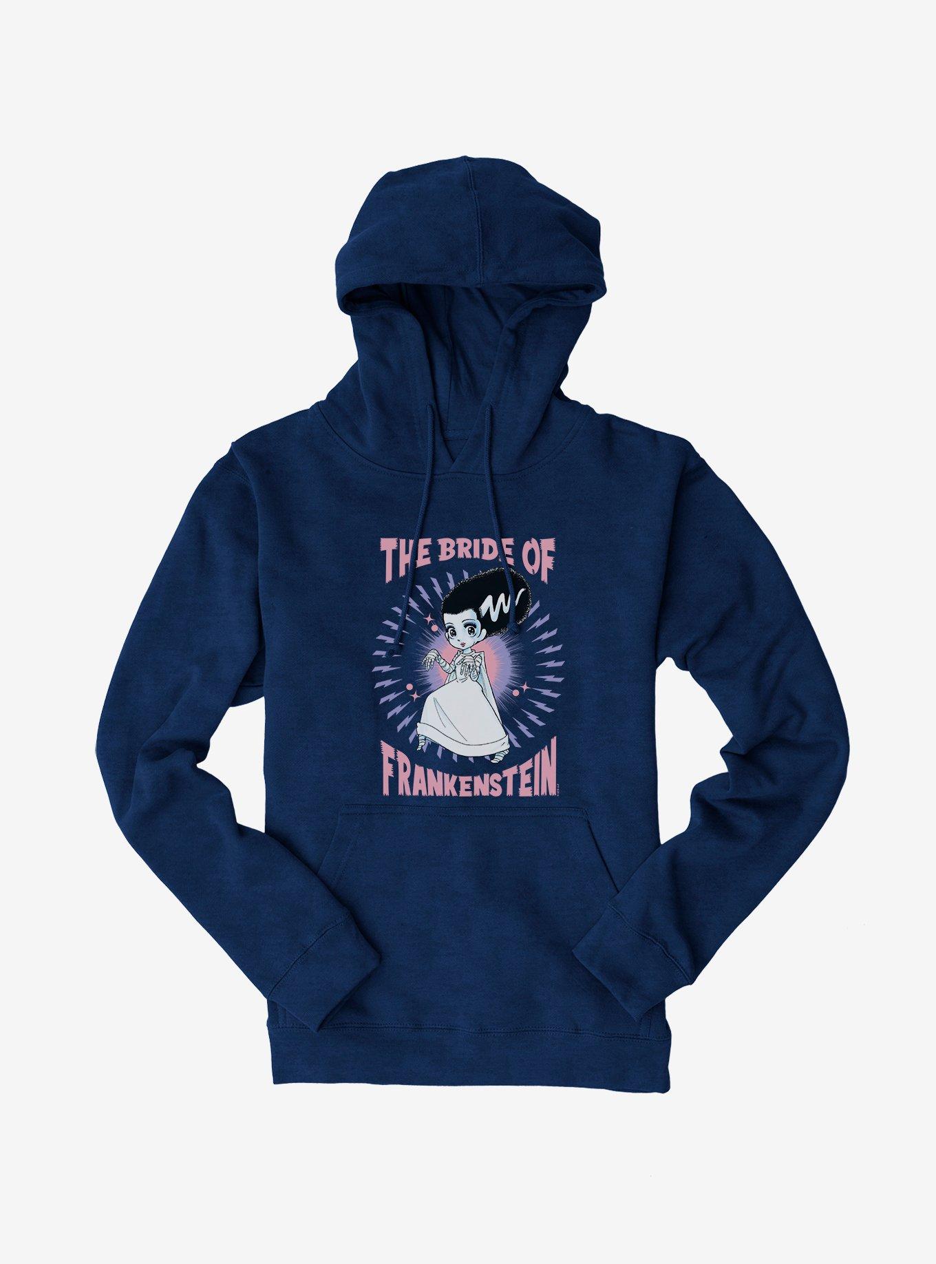 Universal Anime Monsters Bride Of Frankenstein Hoodie, NAVY, hi-res