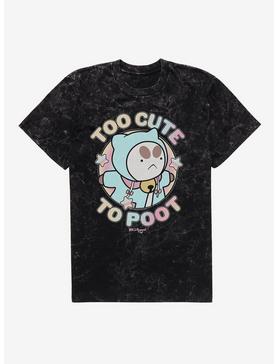 Plus Size Bee And Puppycat Too Cute To Poot Mineral Wash T-Shirt, , hi-res