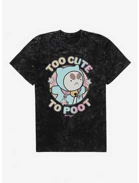 Bee And Puppycat Too Cute To Poot Mineral Wash T-Shirt, , hi-res