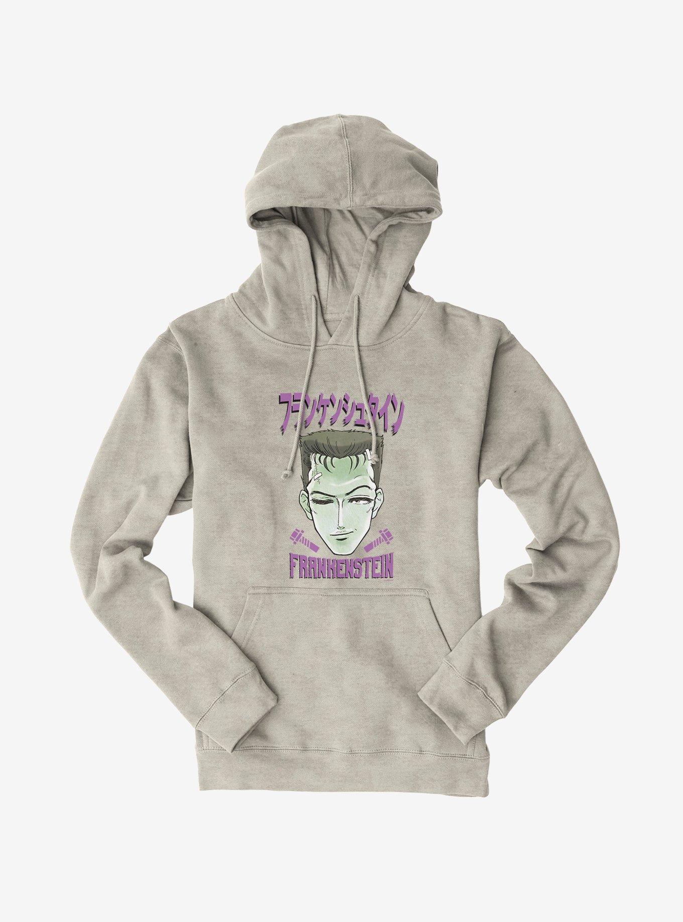 Universal Anime Monsters Frankenstein Portrait Hoodie, OATMEAL HEATHER, hi-res