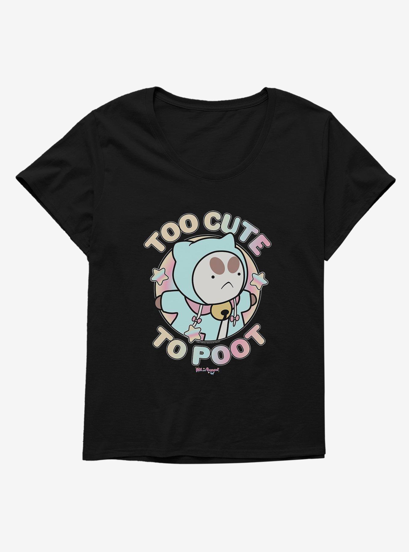 Bee And Puppycat Too Cute To Poot Girls T-Shirt Plus Size, , hi-res