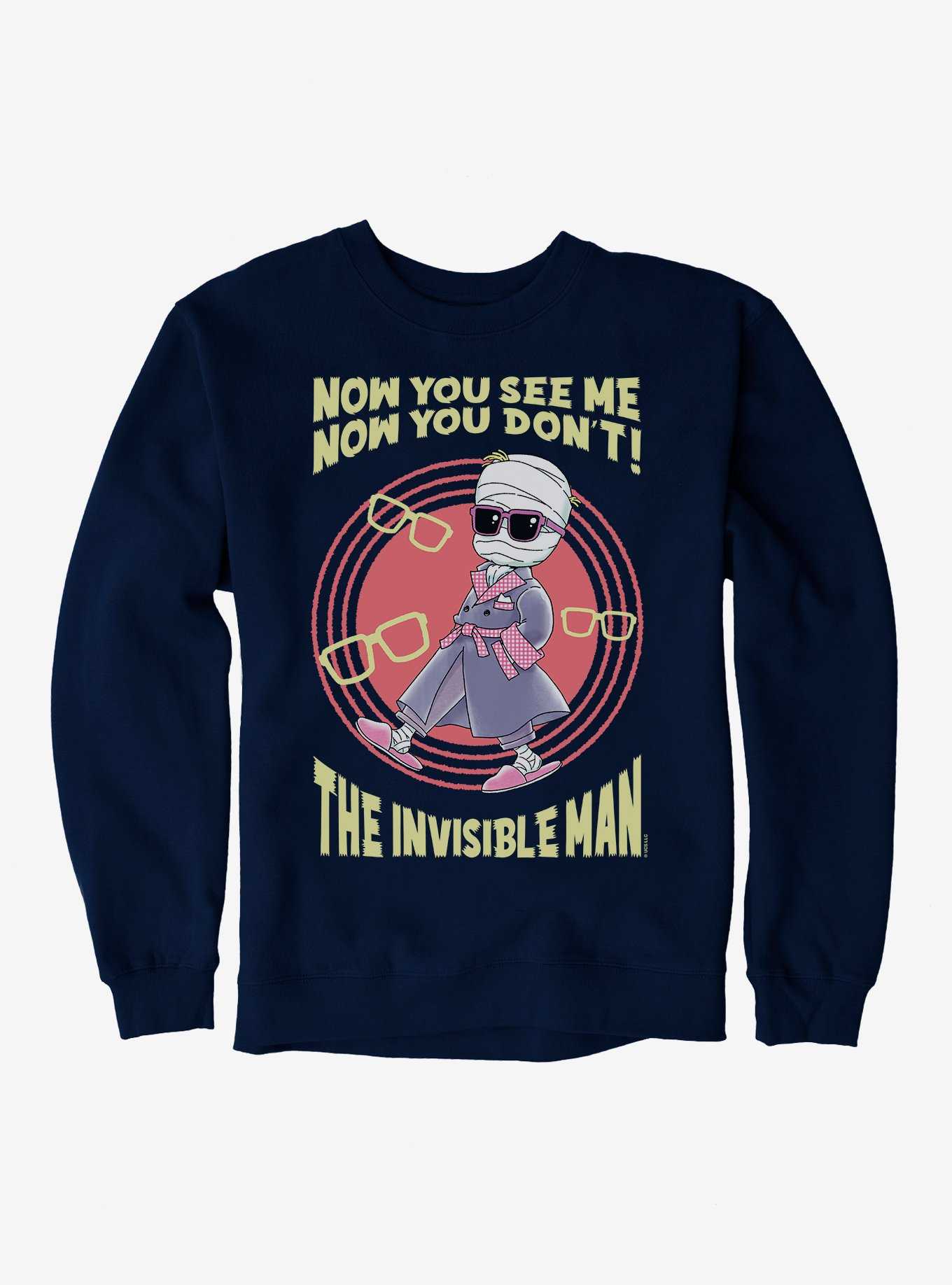 Universal Anime Monsters Invisible Man Sweatshirt, , hi-res