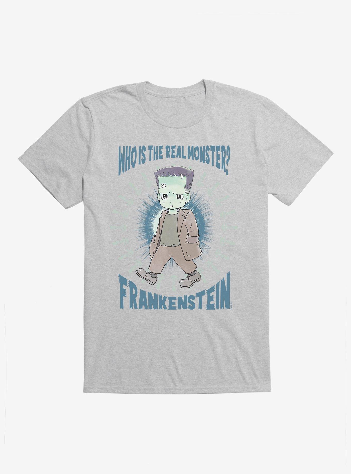 Universal Anime Monsters Real Monster Frankenstein T-Shirt, HEATHER GREY, hi-res
