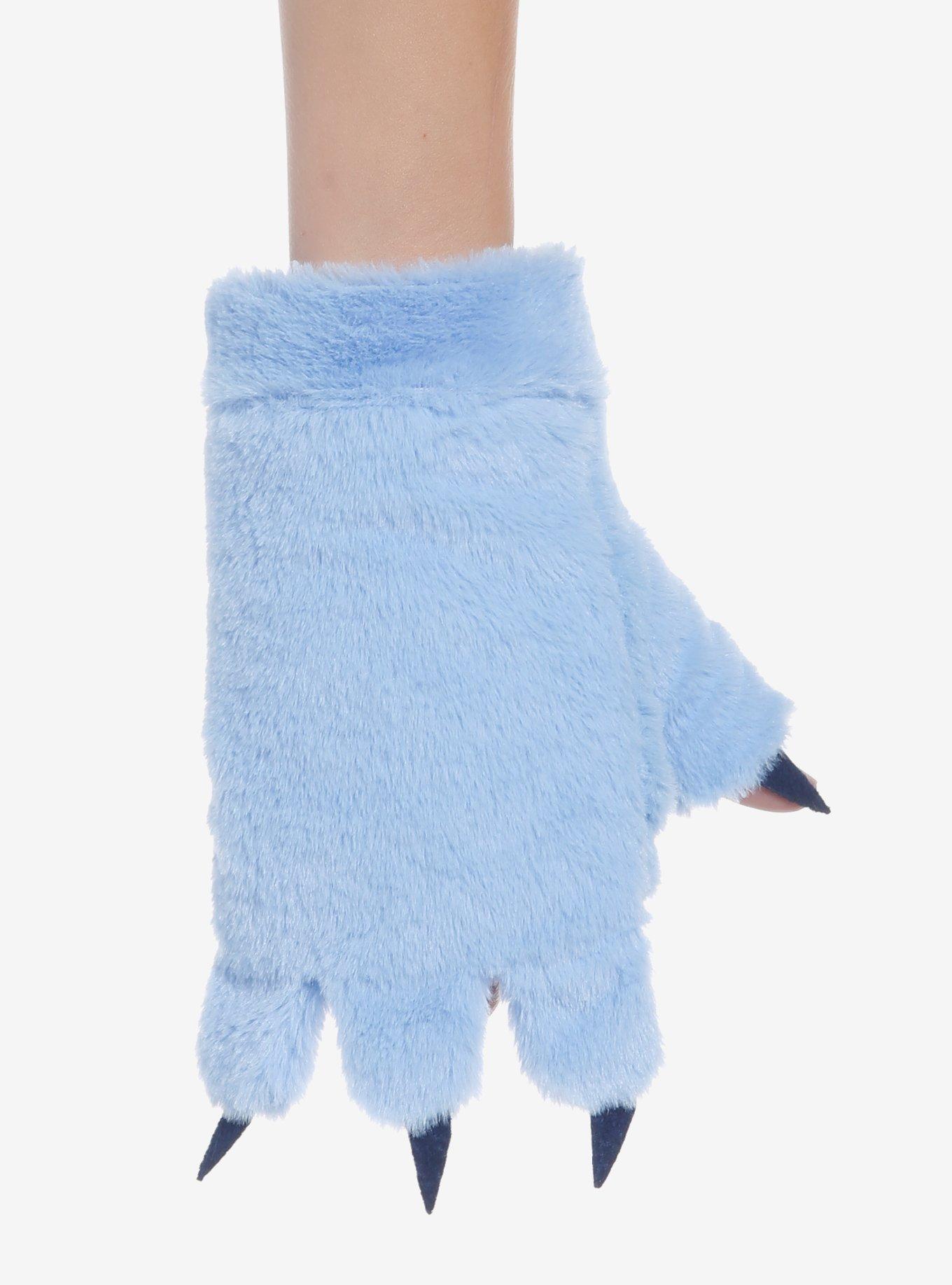 Disney Lilo & Stitch Fuzzy Stitch Fingerless Gloves, , hi-res