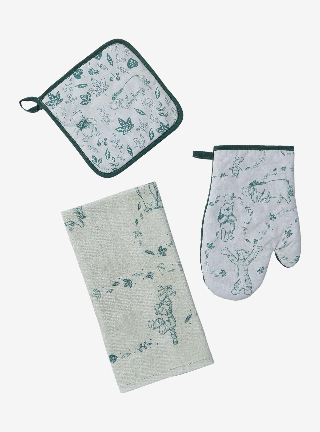 Disney Winnie the Pooh Characters & Plants Allover Print Kitchen Set - BoxLunch Exclusive, , hi-res