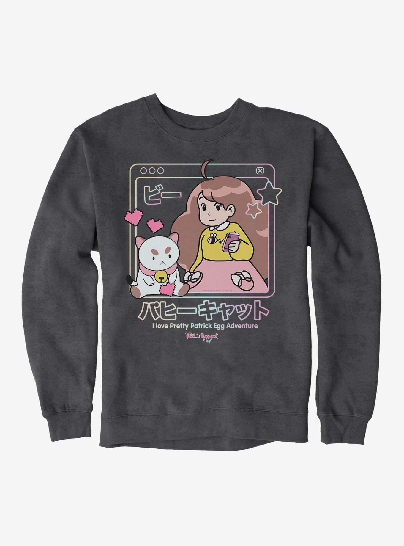 Bee And Puppycat Pretty Patrick Egg Adventure Sweatshirt, CHARCOAL HEATHER, hi-res