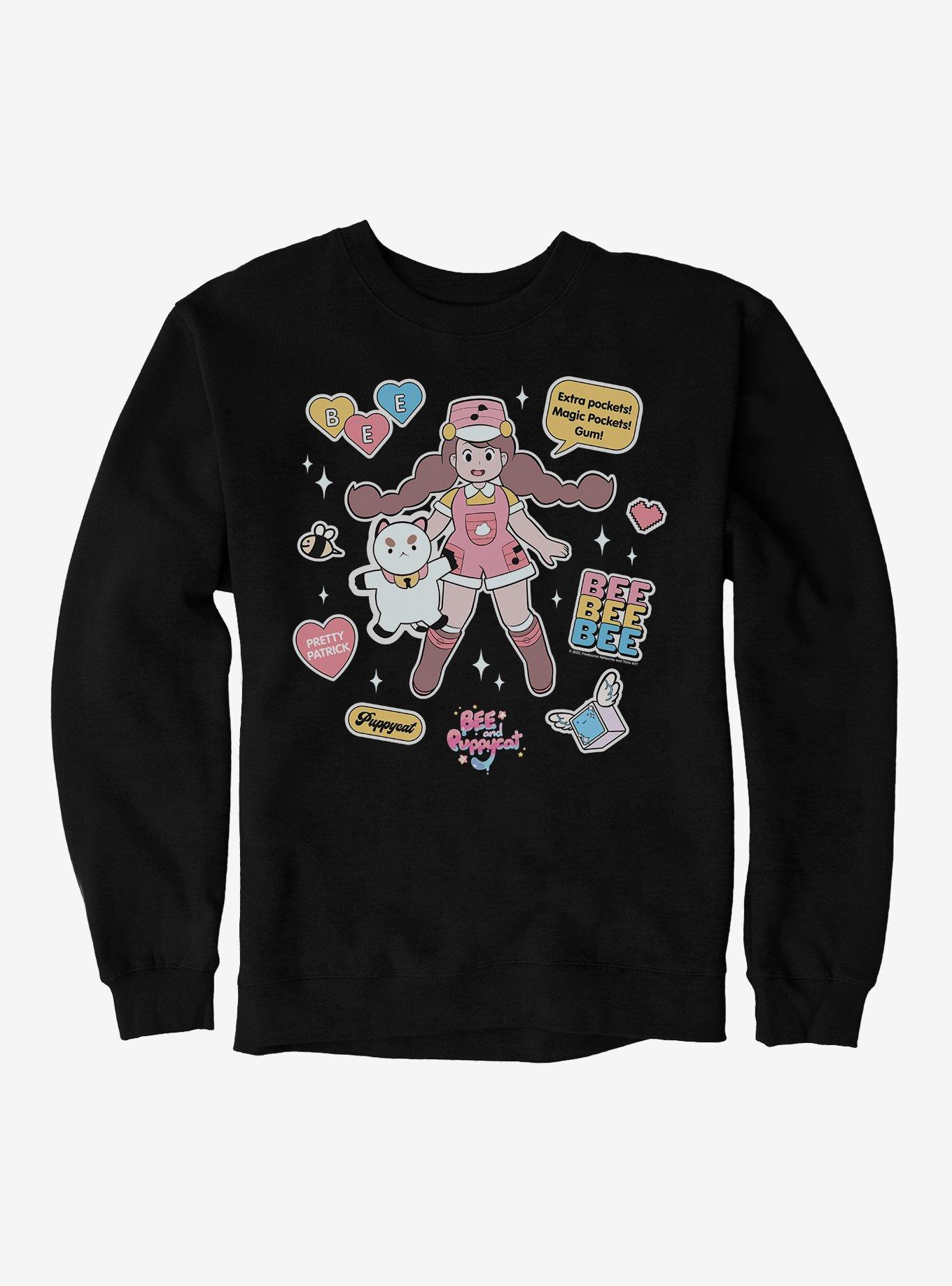 Bee And Puppycat Sticker Icons Sweatshirt