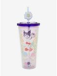 Sanrio Hello Kitty and Friends Floral Allover Print Carnival Cup with Straw Charm, , hi-res