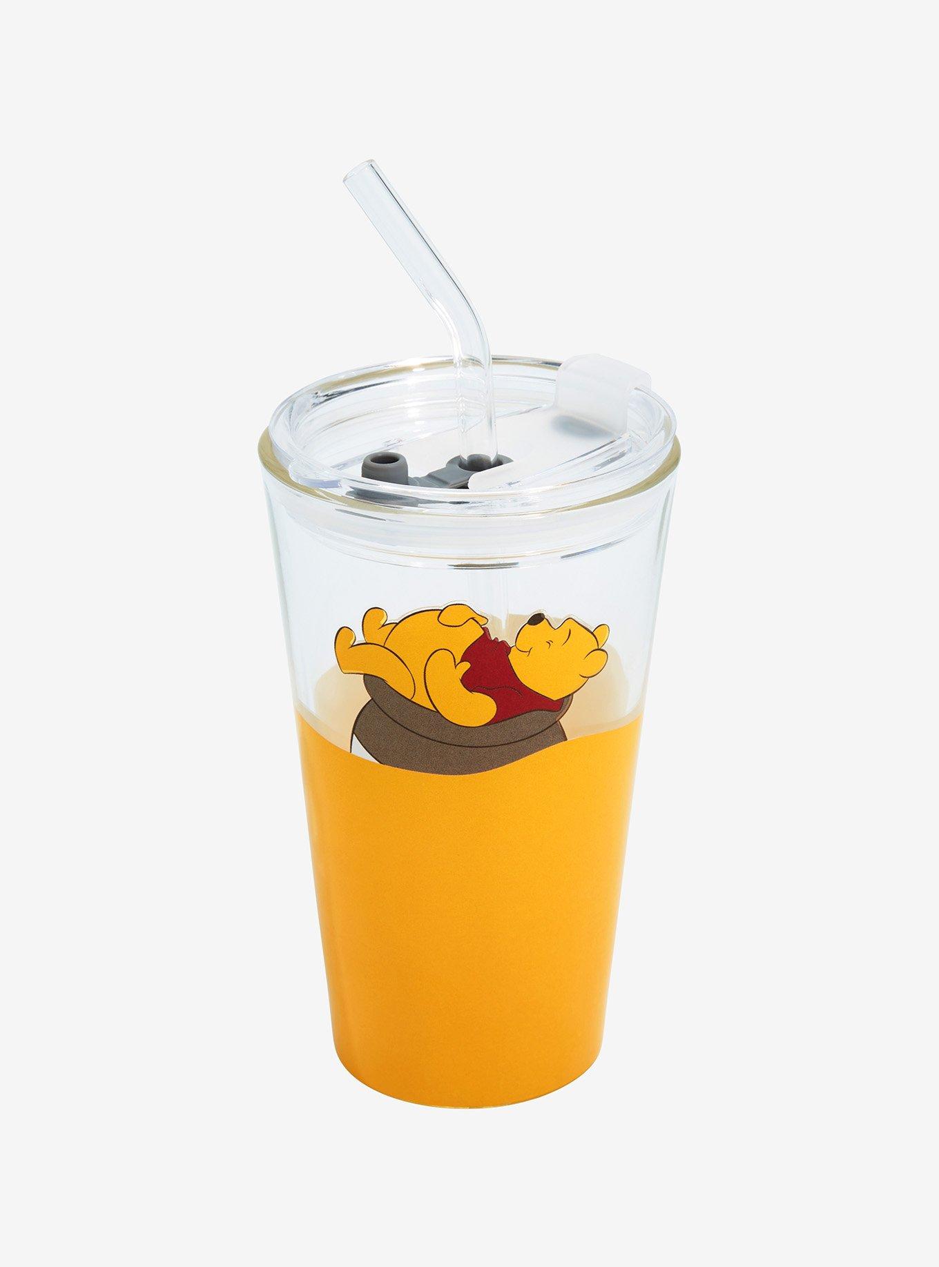 Disney Beauty and the Beast Glass Tumbler with Straw