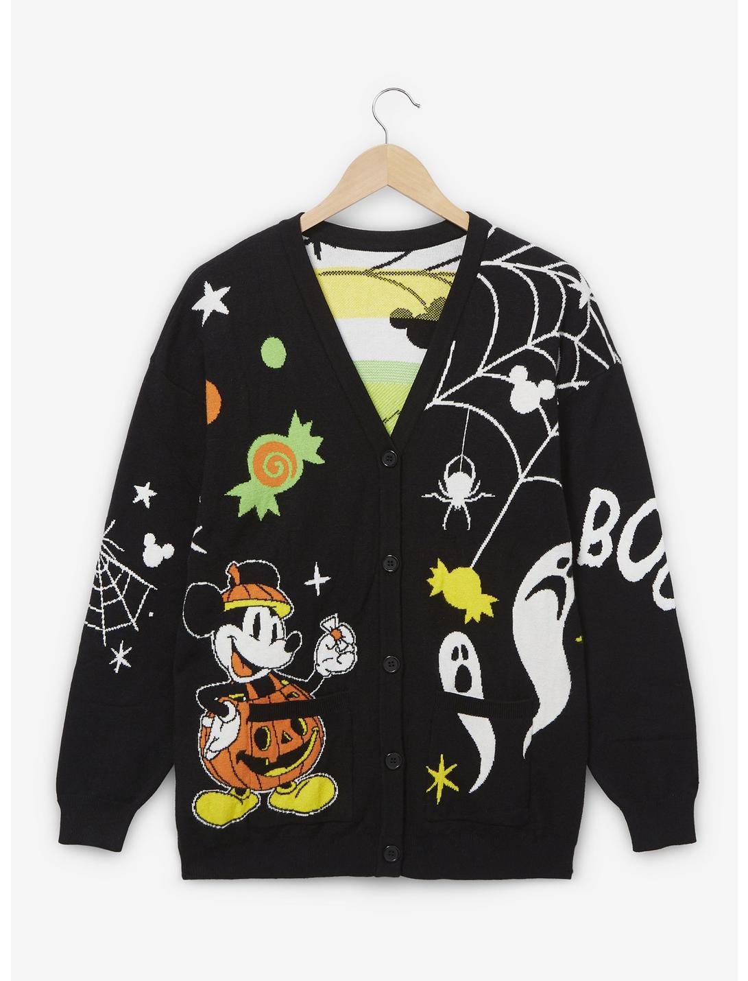 Disney Mickey Mouse Halloween Icons Cardigan Plus Size, MULTI, hi-res